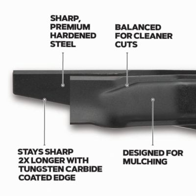 Image showing  21 in. Tungsten Carbide-Coated Mulching Lawn Mower Blades for Honda Push and Propelled Mowers, 2-Pack, 21HAR3TN2