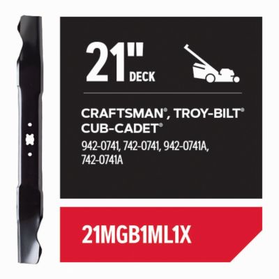 Image showing  21 in. Mulching Lawn Mower Blade for Cub Cadet, Troy-Bilt and Craftsman Push Mowers