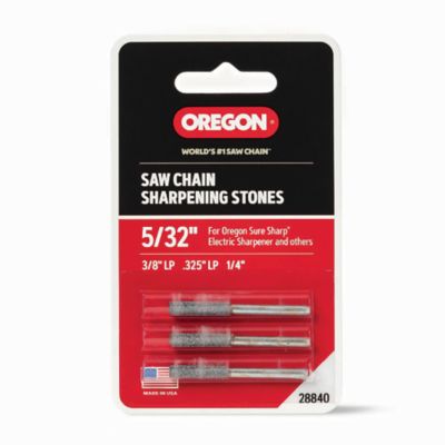 Oregon 5/32 in. Sharpening Stones for Suresharp Handled Grinder, For 3/8 Low Profile and 1/4 in. Saw Chain, 3-Pack