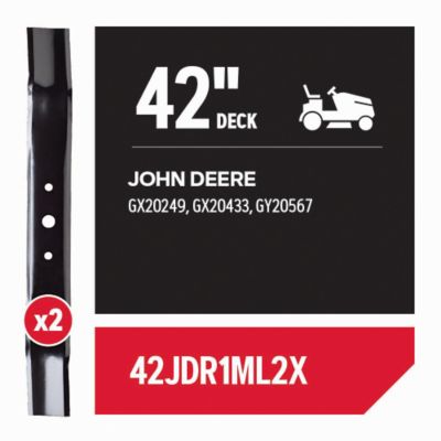 Image showing  42 in. Mulching Lawn Mower Blades for John Deere Riding Mowers, 2 pk., 42JDR1ML2X