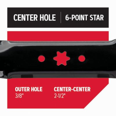 Image showing  46 in. Gator Mulching Lawn Mower Blade for Cub Cadet, Craftsman and Troy-Bilt Mowers, 2-Pack
