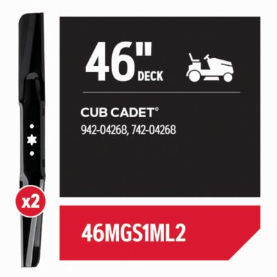 Image showing  46 in. Mulching Lawn Mower Blades for Cub Cadet Riding Mowers, 2-Pack