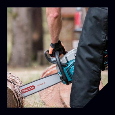 Image showing  Unisex Adult Protective Cloth Chainsaw Gloves, Orange/Black, 1-Pair