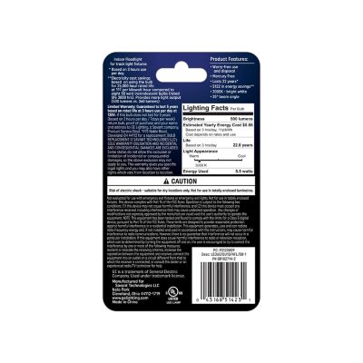 Image showing  50 Watt Equivalent 500-Lumen GU10 LED Indoor Floodlight Bulb, Bright White, 3,000K