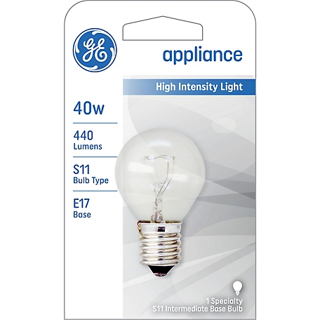 GE 40W Incandescent Appliance Light Bulb