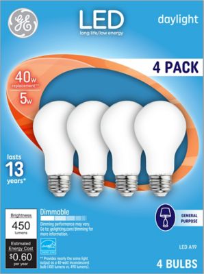 GE LED Daylight Light Bulb 40 Watt Replacement (4 Pack) -  93098312