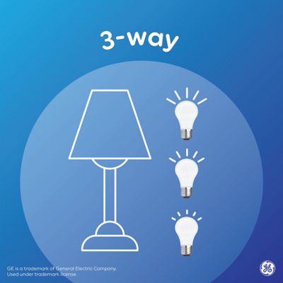 Image showing  150/100/50 Watt Equivalent 615-Lumen 3-Way A19 LED Light Bulb, Soft White, 2,700K