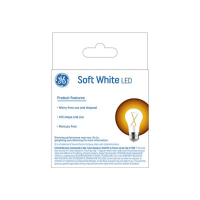 Image showing  40 Watt Equivalent 320-Lumen LED Ceiling Fan Light Bulbs, Soft White, 2,700K, 2-Pack