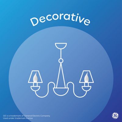 Image showing  40 Watt Equivalent 320-Lumen LED Decorative Light Bulbs, Soft White, 2,700K, Medium Base, 2-Pack