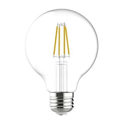 Image showing  60 Watt Equivalent 500-Lumen G25 Clear Globe LED Light Bulbs, Soft White, 2,700K, 2-Pack, 93130357