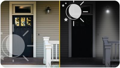 Image showing 6 th GE 9 Watt Equivalent 800-Lumen LED+ Dusk to Dawn LED Light Bulbs, Soft White, 2,700K, Automatic Light Sensor