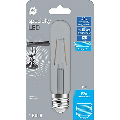 GE Specialty LED Light Bulb, 40 Watt Replacement, T10 Bulb