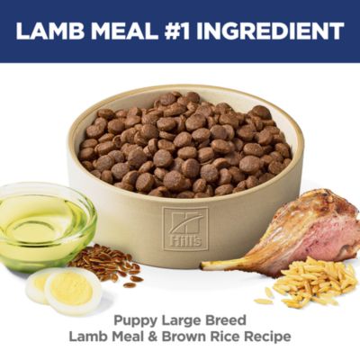 Image showing  Large Breed Puppy Lamb Meal and Brown Rice Recipe Dry Dog Food, 30 lb. Bag