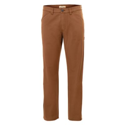 Blue Mountain Men's Relaxed Fit Mid-Rise Utility Canvas Pants