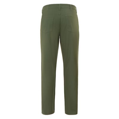 Image showing 1 th Blue Mountain Men's Relaxed Fit Mid-Rise 5-Pocket Canvas Pants