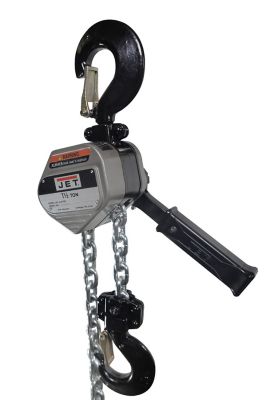 JET JLA Series 1-1/2 Ton Lightweight Aluminum Lever Hoist & Shipyard Hooks, JT9-375705