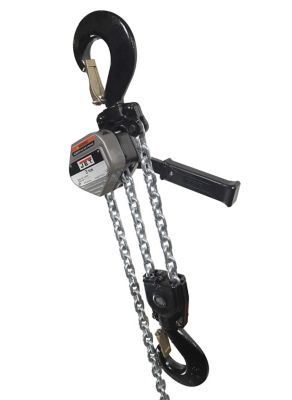 JET JLA Series 1-1/2 Ton Lightweight Aluminum Lever Hoist & Shipyard Hooks, JT9-375710