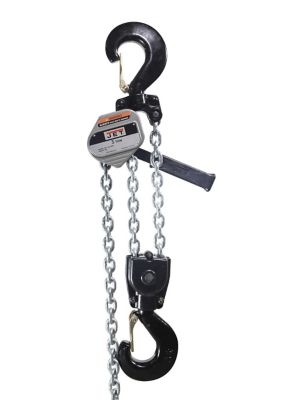 Image showing 1 th JET 3-Ton 20 ft. Lift JLA Series Lightweight Aluminum Lever Hoist with Shipyard Hooks