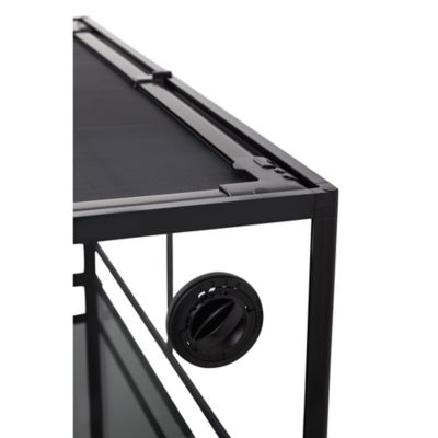 Image showing  Vertical Glass Terrarium with Double Hinged Doors, Mesh Top and Waterproof Base, 18 in. x 18 in. x 24 in.