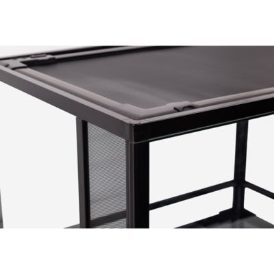 Image showing  Vertical Glass Terrarium with Double Hinged Doors, Mesh Top and Waterproof Base, 18 in. x 18 in. x 24 in.