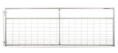 Tarter Countyline 12 ft. Square Corner Wire Filled Gate Galvanized, WGSC12CL