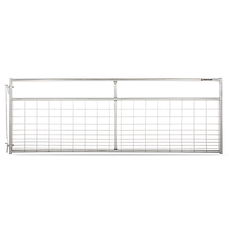 Tarter Countyline 12 ft. Square Corner Wire Filled Gate Galvanized, WGSC12CL