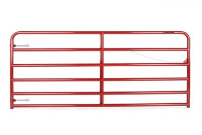 Tarter Countyline 10 ft. Heavy-Duty Gate, Red, Collared Hinge