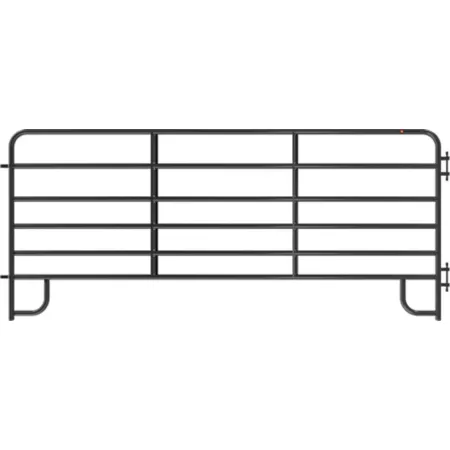 Tarter Economy 6-Bar Corral Panel 12 ft x 62 in 1-3/4 in Tube Gray Corral Panels & Gates