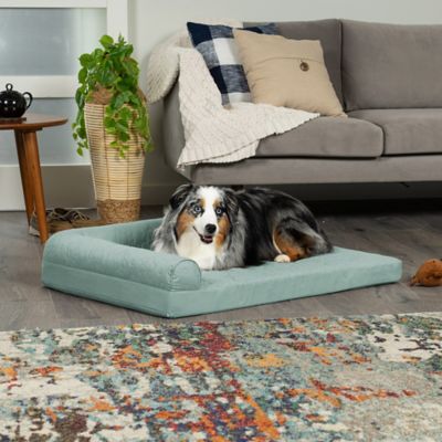 Image showing  Paw-Quilted Full Support Orthopedic Deluxe L-Chaise Dog Bed