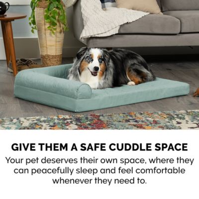 Image showing 5 th FurHaven Paw-Quilted Full Support Orthopedic Deluxe L-Chaise Dog Bed