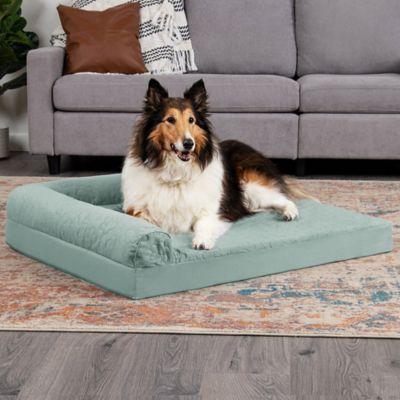 Image showing  Paw-Quilted Full Support Orthopedic Deluxe L-Chaise Dog Bed