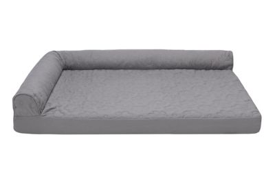 FurHaven Paw-Quilted Full Support Orthopedic Deluxe L-Chaise Dog Bed