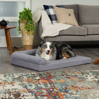 Image showing 1 th FurHaven Paw-Quilted Full Support Orthopedic Deluxe L-Chaise Dog Bed