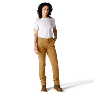 Image showing 2 th Carhartt Women's Relaxed Fit Mid-Rise Rugged Flex Canvas Work Pants