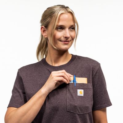 Image showing  Women's K87 Loose Fit Heavyweight Short-Sleeve Pocket T Shirt