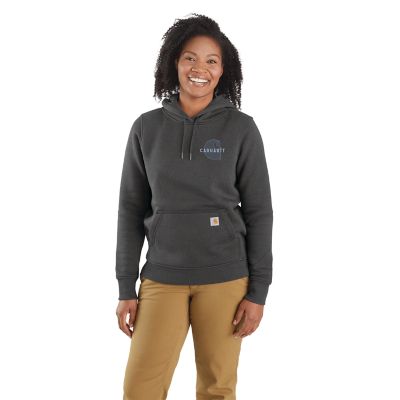 Carhartt Women's Rain Defender Relaxed Fit Midweight Chest Graphic Hoodie