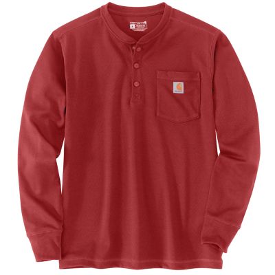 Carhartt Long-Sleeve Relaxed Fit Heavyweight Henley Pocket Thermal T ...