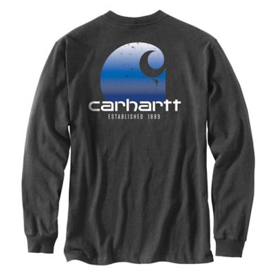 Image showing  Relaxed Fit Heavyweight Long-Sleeve Pocket C Graphic T-Shirt