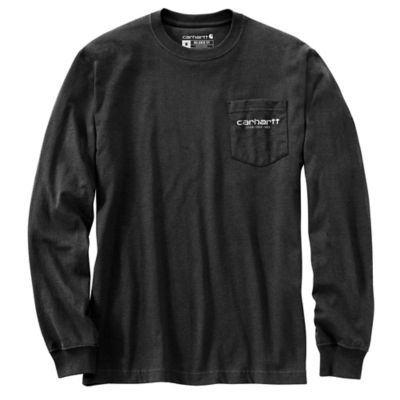 Men s Relaxed Fit Heavyweight Long-Sleeve Pocket C Graphic T-Shirt