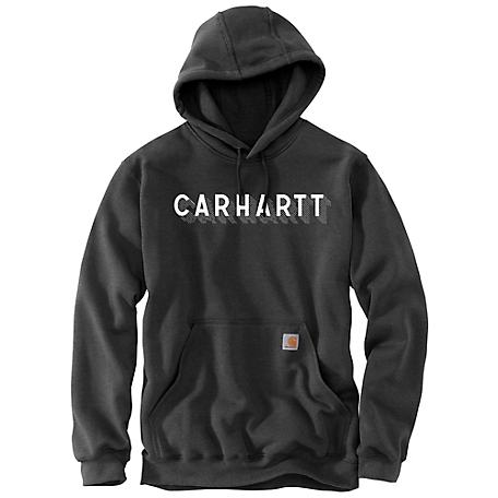 Carhartt Men's Rain Defender Loose Fit Midweight Logo Graphic Hoodie