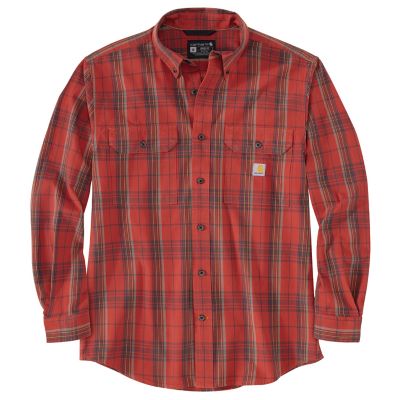 Carhartt Men s Long Sleeve Loose Fit Chambray Plaid Shirt at Tractor Supply Co