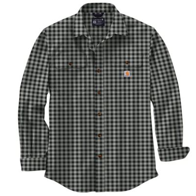 Carhartt Men's Loose Fit Heavyweight Flannel Long-Sleeve Plaid Shirt, 105947