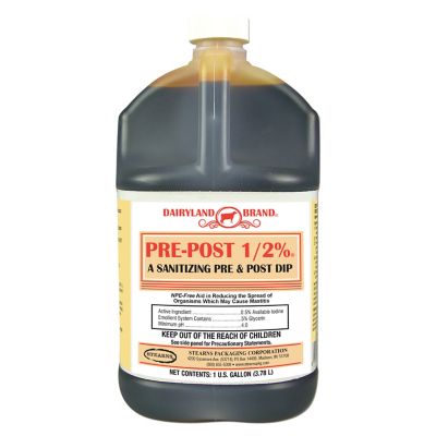 Dairyland Pre-Post 1/2% Iodine Teat Dip, NPE-Free, 1 gal