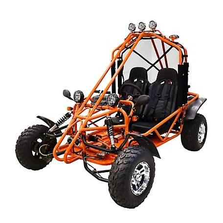 Massimo GKA200 169cc Gas Powered Two-Seat Go Kart - Orange