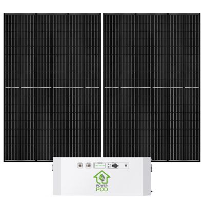 Nature's Generator Powerhouse Solar Power 100Ah Battery Expansion Pod with (2) 410W Panels, NGPHPA