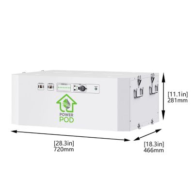 Image showing 3 th Nature's Generator 7,200-Watt Powerhouse Solar Power 100Ah Battery Expansion Pod with (2) 410W Panels