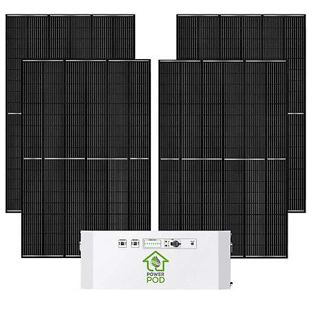Nature's Generator Powerhouse Solar Power 100Ah Battery Expansion Pod with (4) 410W Panels, NGPHPAA
