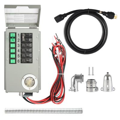 Nature's Generator Metal Powerhouse 6-Circuit 240V/30A Manual Power Transfer Switch Kit