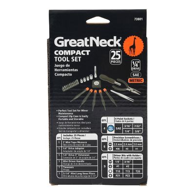 Image showing 9 th GreatNeck Compact Tool Set, 25 pcs.