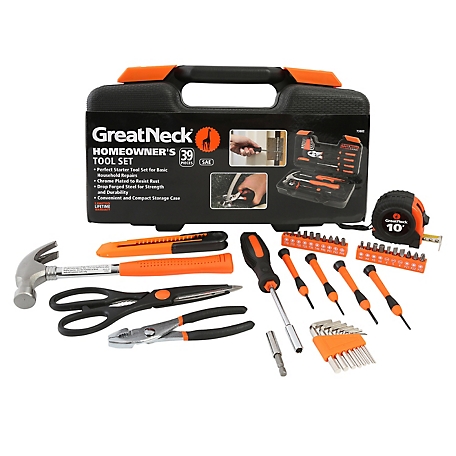 GreatNeck Homeowner's Tool Set, 39 pcs.